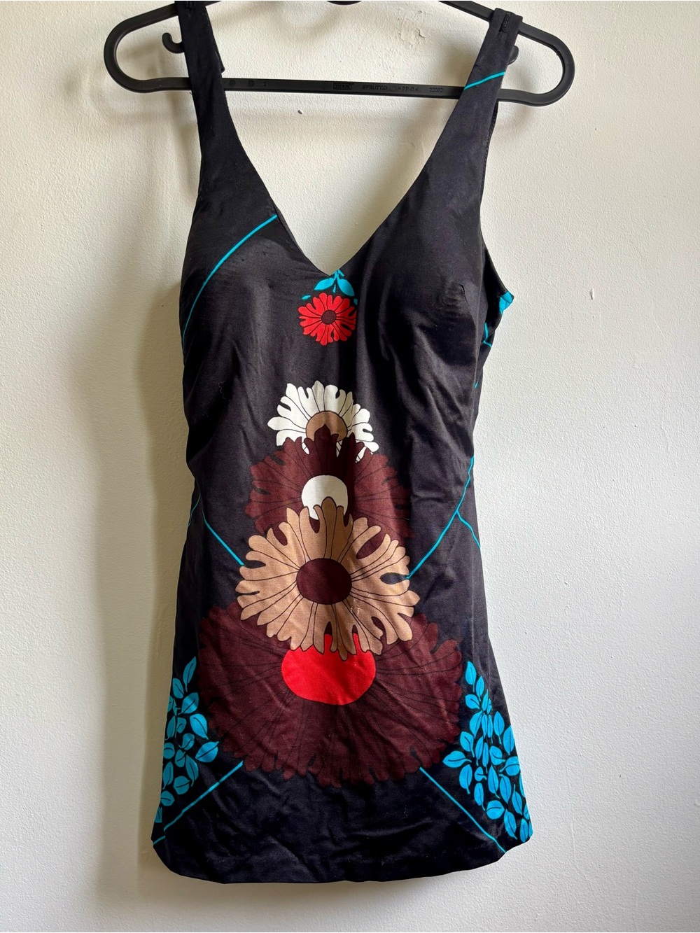 Unique retro swimsuit with skirt